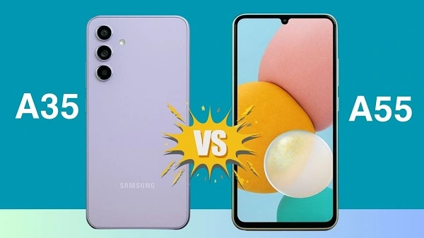 الفرق بين Samsung a35 و Samsung a55