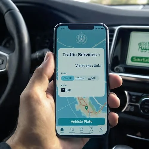 فلترة المخالفات حسب لوحة المركبة داخل القنوات الحكومية