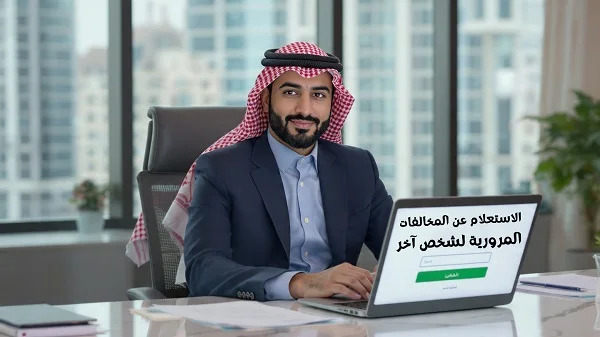 الاستعلام عن المخالفات المرورية لشخص آخر