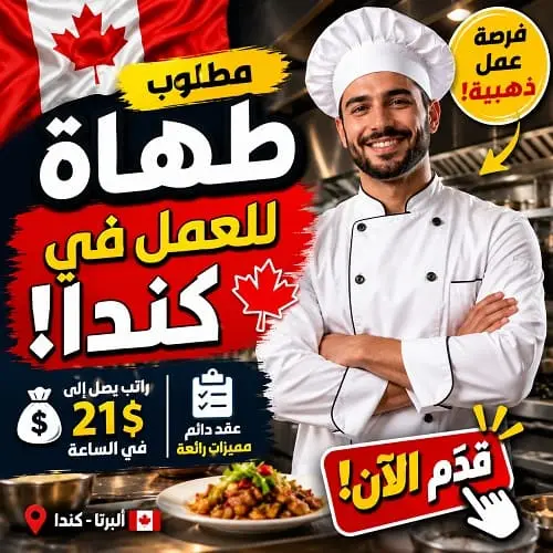 طباخ في مطبخ مطعم في إدمونتون يجهز طبقًا بشكل احترافي